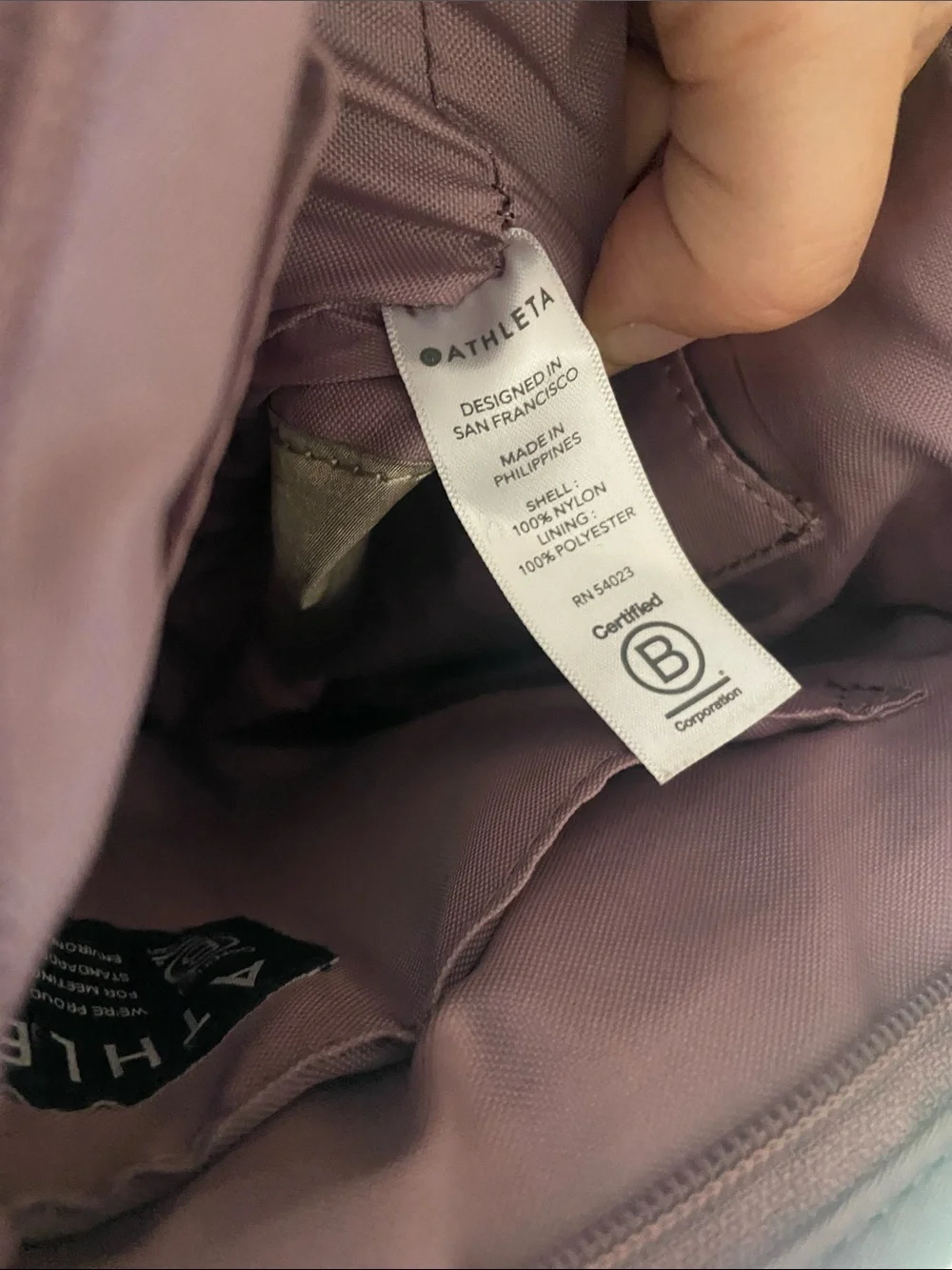 Athleta Mauve Crossbody Messenger Bag